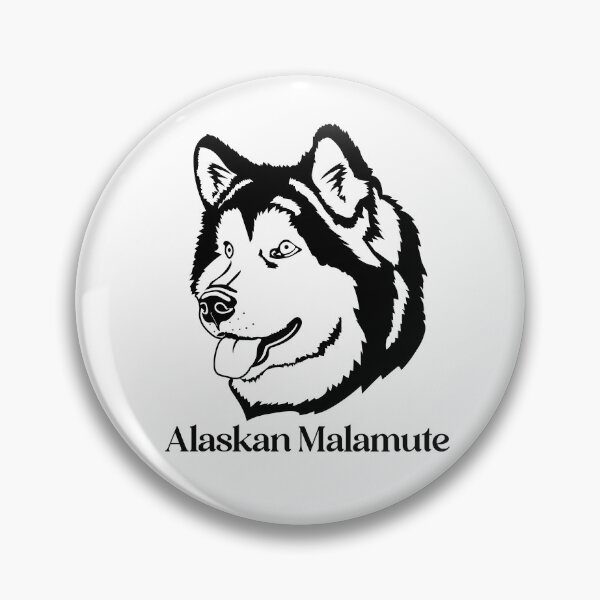 Item preview, Alaskan Malamute dog face designed and sold by SUMA3000.