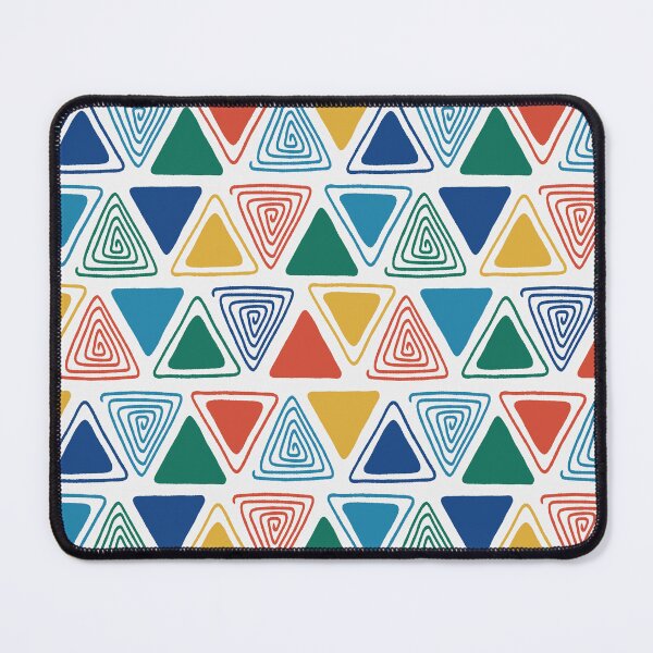 Item preview, Doodle Triangles in Red, Yellow, Green, and Blue designed and sold by somecallmebeth.
