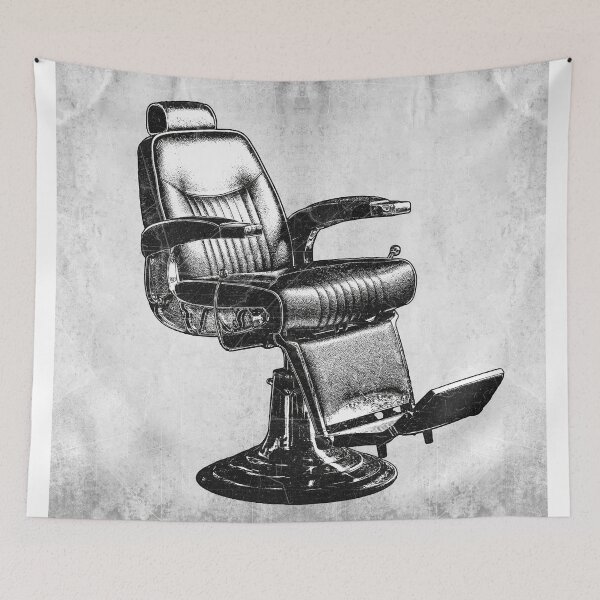 Item preview, Vintage Barbershop Chair Dark Americana Gothic Seat designed and sold by Ghoul Enterprises.