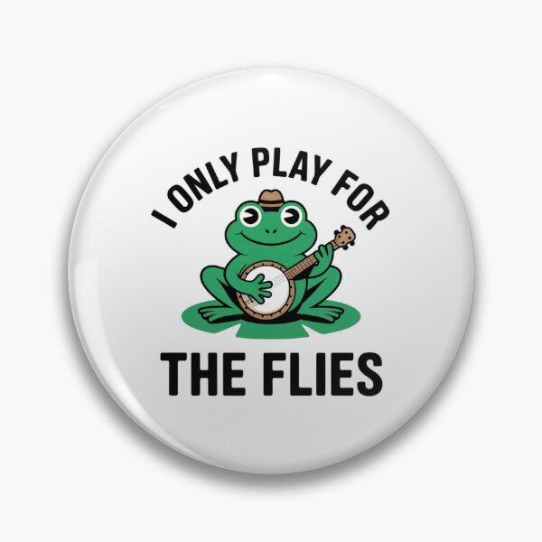 Item preview, I Only Play For Flies Funny Frog Music Gift designed and sold by Mr-wow.