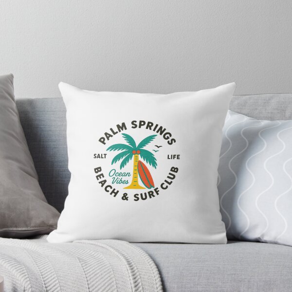 Item preview, Retro Palm Springs Beach & Surf Club – Vintage Summer Vibes Illustration designed and sold by Colorful-Garden.