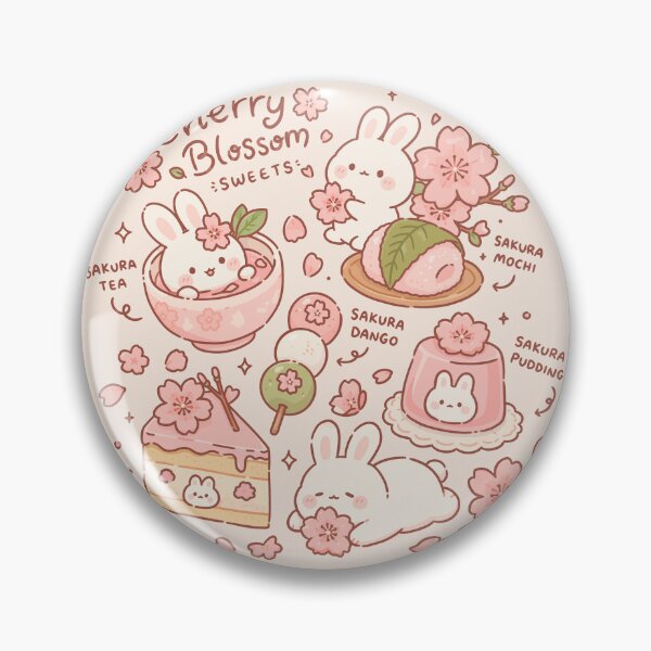 Item preview, Cherry Blossom Sweets Kawaii Bunny designed and sold by Laís's art.