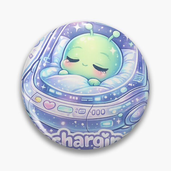 Item preview, Cosmic Brain Recharge Alien Sticker designed and sold by CuteRage.