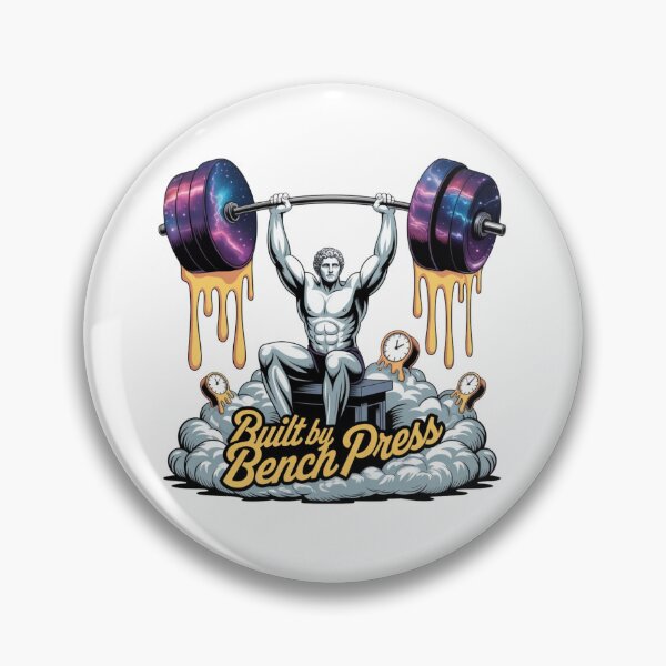 Item preview, Built by Bench Press – Gym Motivation Strength Training Design designed and sold by Sparkofart07.