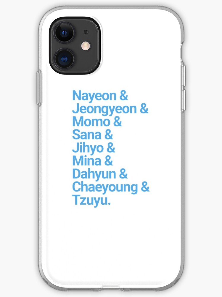 List Of Twice Members Iphone Case By Steinsfate Redbubble