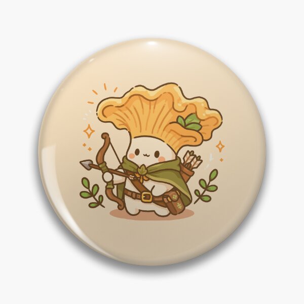 Item preview, Cute Archer Mushroom Kawaii Fantasy Character designed and sold by Laís's art.