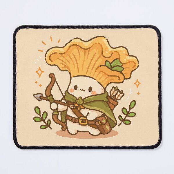 Item preview, Cute Archer Mushroom Kawaii Fantasy Character designed and sold by Laís's art.