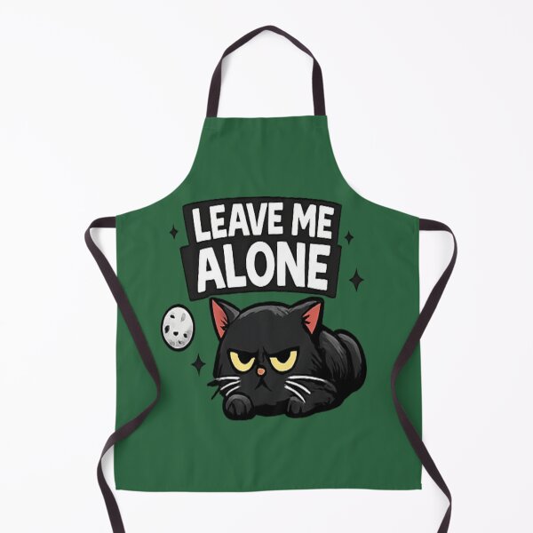 Item preview, Leave Me Alone Funny Black Cat Introvert Design designed and sold by Artbysarmina.