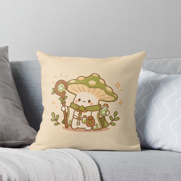 Item preview, Cute Healer Mushroom Kawaii Fantasy Character designed and sold by Laís's art.