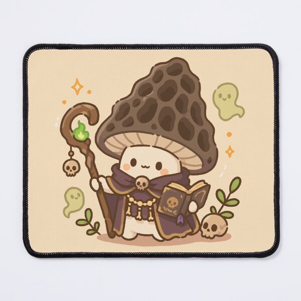 Item preview, Cute Necromancer Mushroom Kawaii Fantasy Character designed and sold by Laís's art.