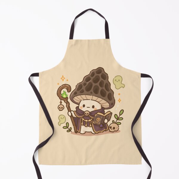 Item preview, Cute Necromancer Mushroom Kawaii Fantasy Character designed and sold by Laís's art.