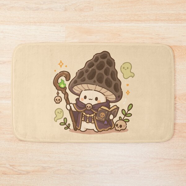 Item preview, Cute Necromancer Mushroom Kawaii Fantasy Character designed and sold by Laís's art.