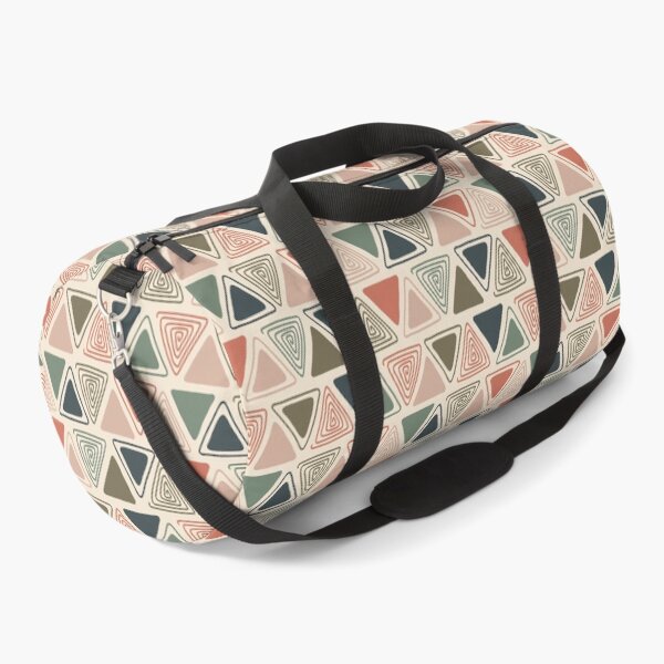Item preview, Doodle Triangles in Olive, Coral, Navy, and Off-White designed and sold by somecallmebeth.