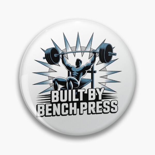 Item preview, Built by Bench Press – Gym Motivation Strength Training Design designed and sold by Sparkofart07.