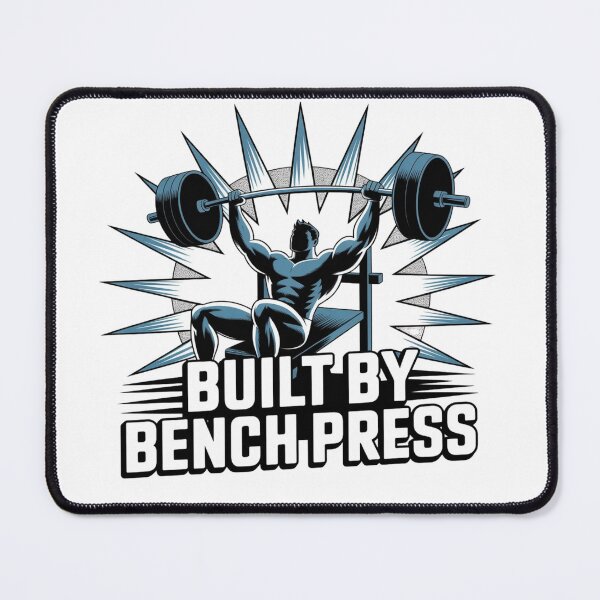 Item preview, Built by Bench Press – Gym Motivation Strength Training Design designed and sold by Sparkofart07.