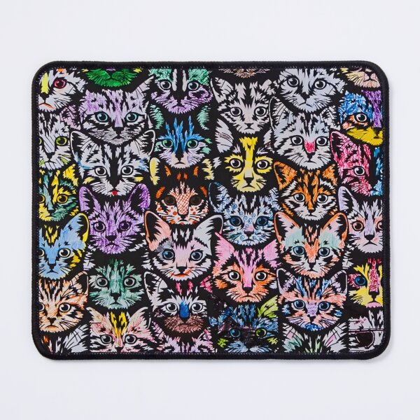 Item preview, Colorful Cat Face Collage Pattern designed and sold by Peac7e.