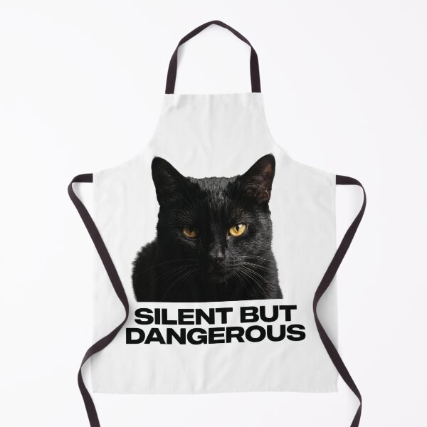 Item preview, Minimal Black Cat Silent But Dangerous designed and sold by pradeepvisuals.