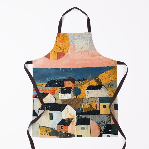 Item preview, Charming Seaside Mediterranean Village At Sunset Digital Art designed and sold by DEC02.
