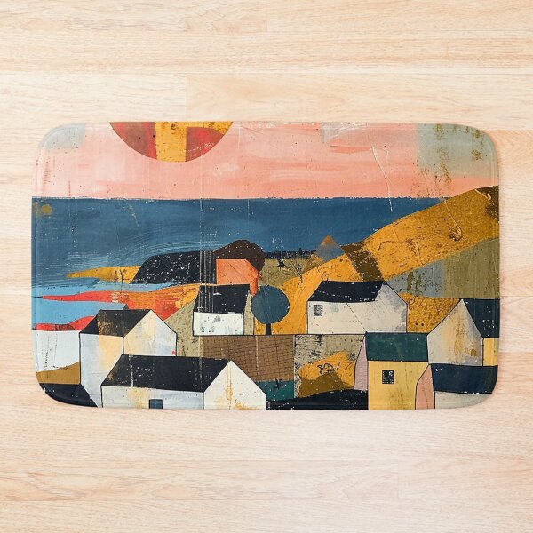 Item preview, Charming Seaside Mediterranean Village At Sunset Digital Art designed and sold by DEC02.