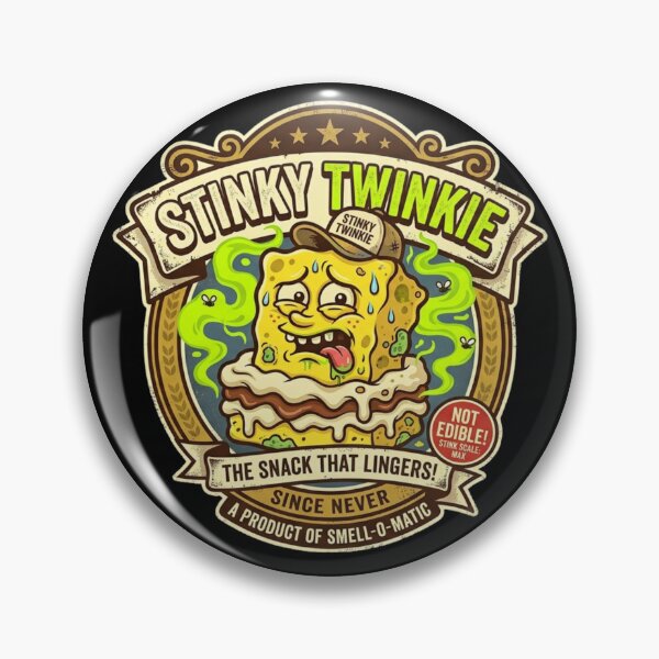 Item preview, Stinky Twinkie Parody Logo – Funny Gross-Out Snack Mascot Design designed and sold by Rebel Fusion.
