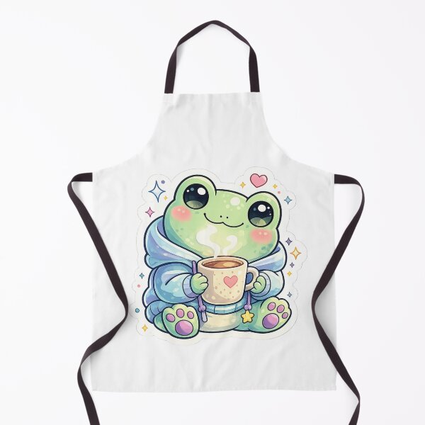 Item preview, Kawaii Frog Sticker | Cute Cozy Frog Aesthetic designed and sold by ZYNORAworld.