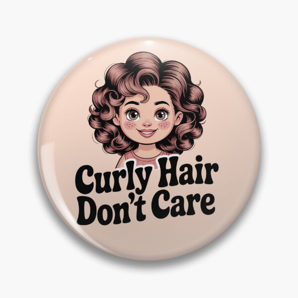 Item preview, Curly Hair Don’t Care Funny Curls Quote T-Shirt designed and sold by MarJul.