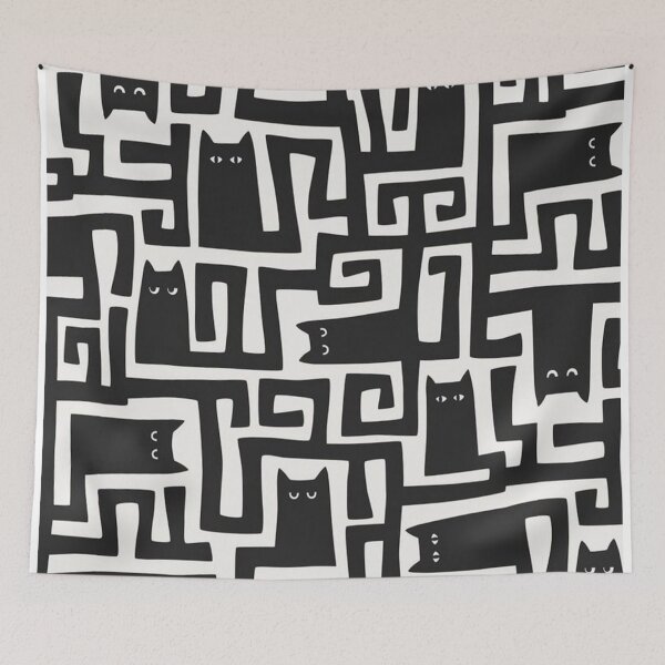 Item preview, Cats pattern designed and sold by GraphicMondaze.