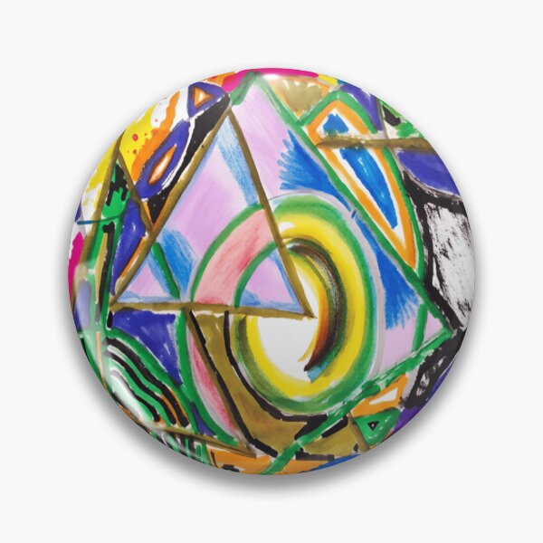 Item preview, Quantum Shapes bold watercolor colorful geometric abstract design designed and sold by SmashingDeals.