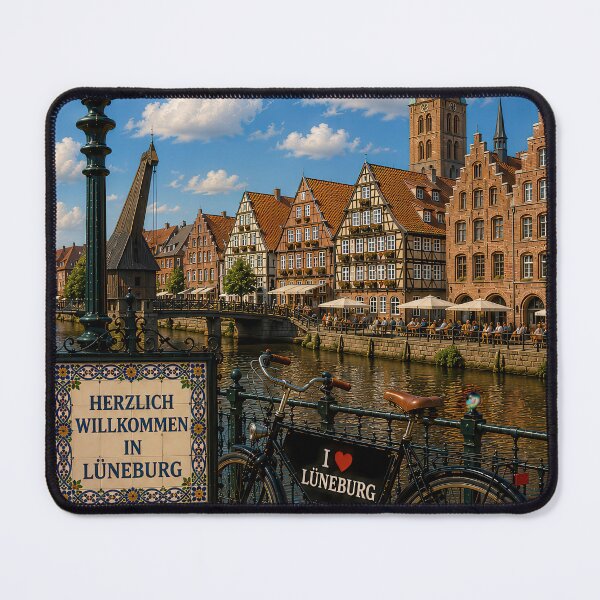 Item preview, Lüneburg Old Town – Historical Vintage City Poster designed and sold by Earth Celebration Designs.
