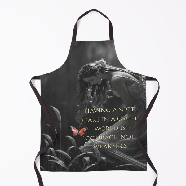 Item preview, Having a Soft Heart in a Cruel World Is Courage Not Weakness Quote Wall Art, Inspirational Butterfly Print designed and sold by BeautifulVirtues.