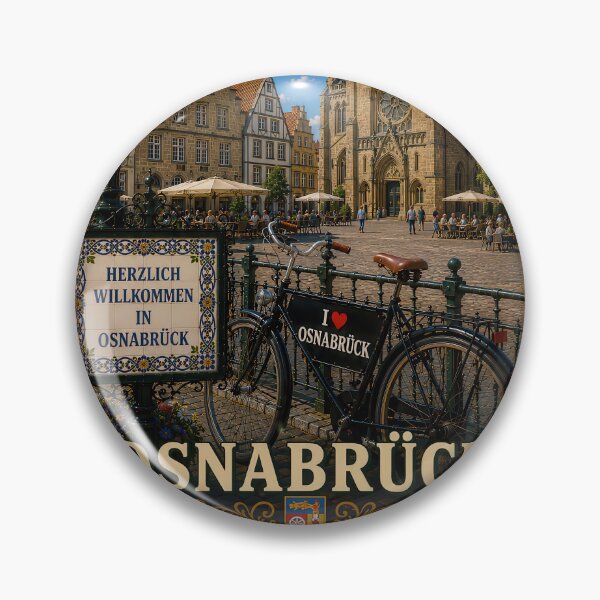 Item preview, Osnabrück – Historical city poster in retro style designed and sold by Earth Celebration Designs.