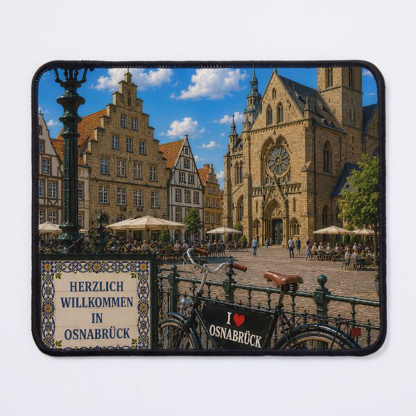 Item preview, Osnabrück – Historical city poster in retro style designed and sold by Earth Celebration Designs.