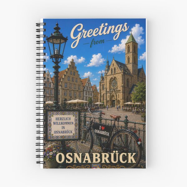 Item preview, Osnabrück – Historical city poster in retro style designed and sold by Earth Celebration Designs.