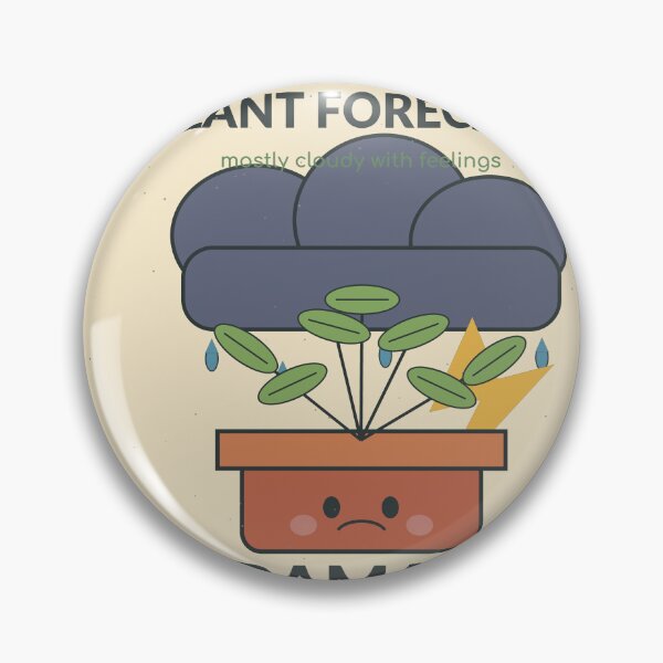 Item preview, Title: Plant Forecast Dramatic Cute Houseplant Humor designed and sold by Cozy Oddities Studio.