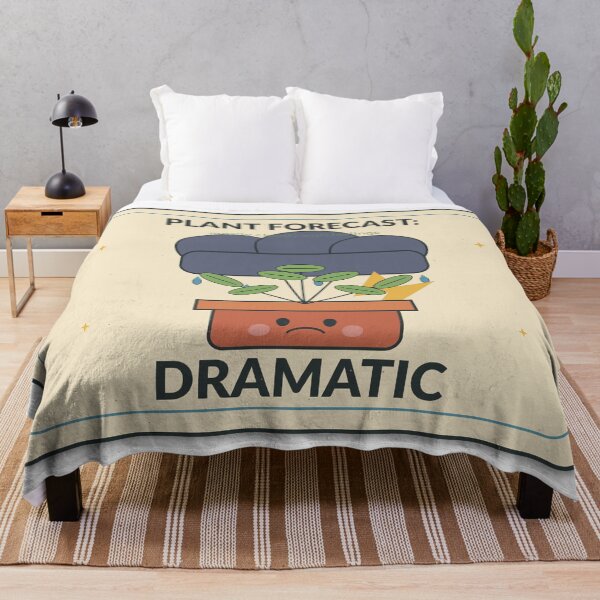 Item preview, Title: Plant Forecast Dramatic Cute Houseplant Humor designed and sold by Cozy Oddities Studio.