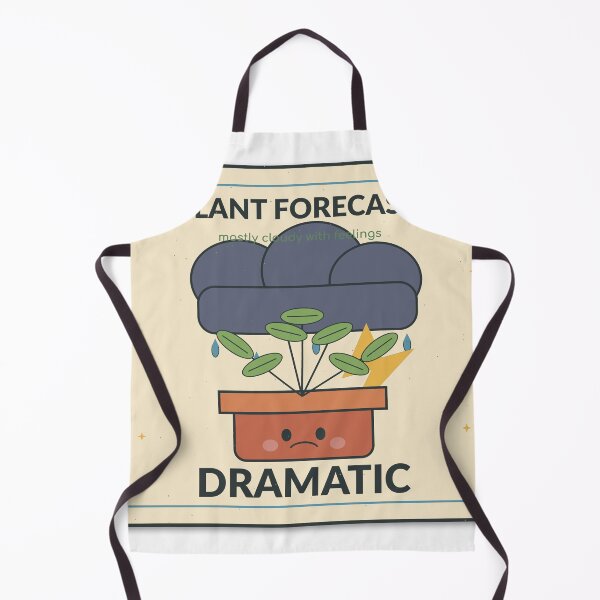 Item preview, Title: Plant Forecast Dramatic Cute Houseplant Humor designed and sold by Cozy Oddities Studio.