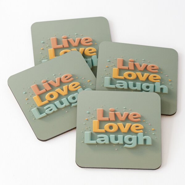 Item preview, Live, Love, Laugh - My motto, my vibe! designed and sold by Hot4Shirt.