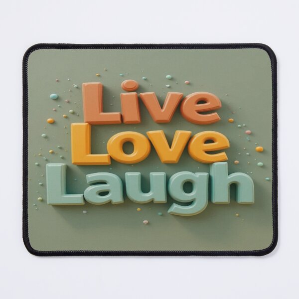 Item preview, Live, Love, Laugh - My motto, my vibe! designed and sold by Hot4Shirt.
