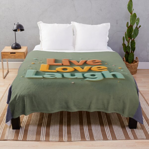 Item preview, Live, Love, Laugh - My motto, my vibe! designed and sold by Hot4Shirt.
