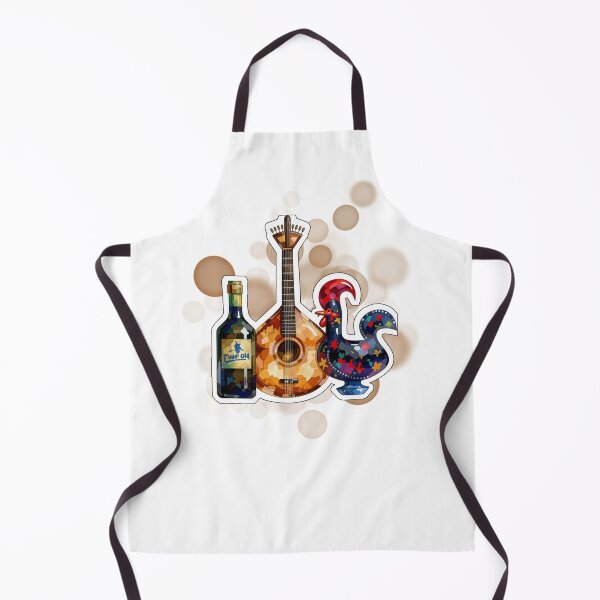 Item preview, Portuguese Guitar Rooster and Wine Traditional Portugal Design designed and sold by iamKRUK.