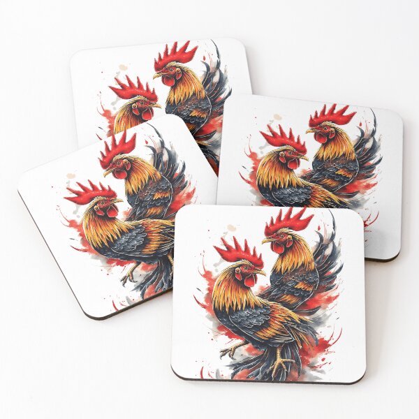 Item preview, red rooster fighter designed and sold by aliraweb.