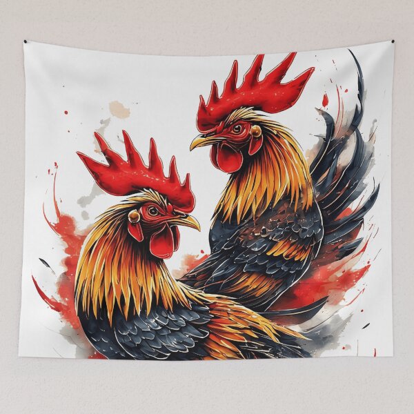Item preview, red rooster fighter designed and sold by aliraweb.