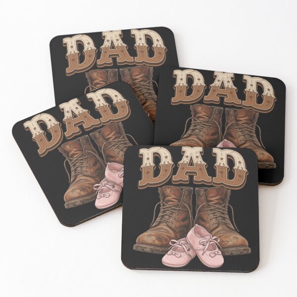 Item preview, Dad of Daughter Vintage Boots Father Girl Shoes Father's Day designed and sold by CF_VintageDesign.