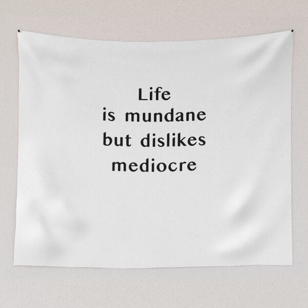 Item preview, Mundane designed and sold by The WordCatcher Street.