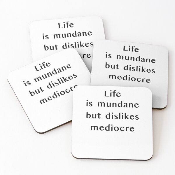 Item preview, Mundane designed and sold by The WordCatcher Street.