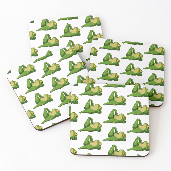 Item preview, Funny Yoga Frog Stretching Kawaii Sticker Design designed and sold by LYAN-STORE.