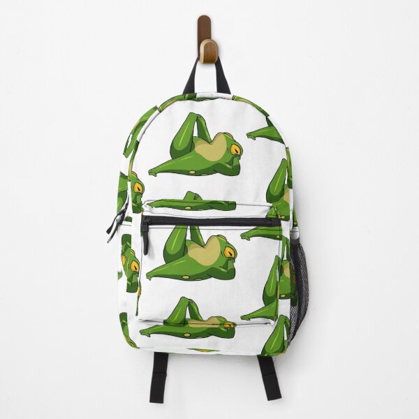 Item preview, Funny Yoga Frog Stretching Kawaii Sticker Design designed and sold by LYAN-STORE.
