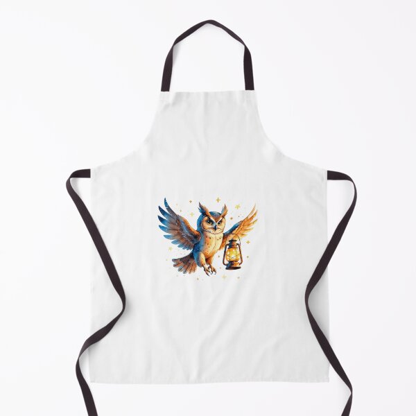 Item preview, Majestic Owl Flying with Glowing Lantern Night Art designed and sold by AQUILAKREO.