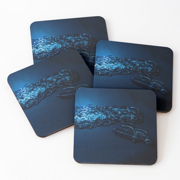Item preview, Midnight Crystal Chain | Dark Gothic Blue Aesthetic Photography designed and sold by PrezSwan.