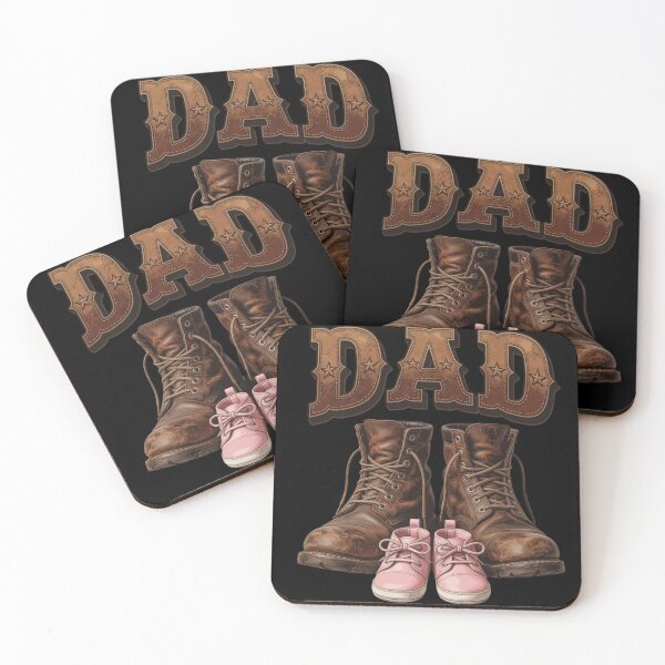 Item preview, Dad of Daughter Vintage Boots Father Girl Shoes Father's Day designed and sold by CF_VintageDesign.